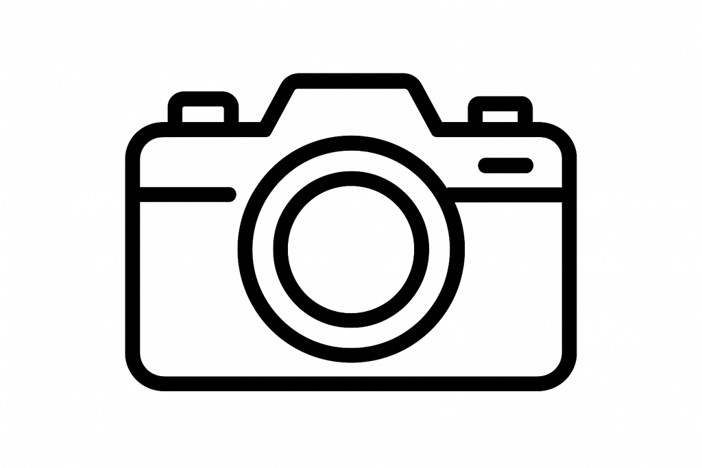 camera icon black and white